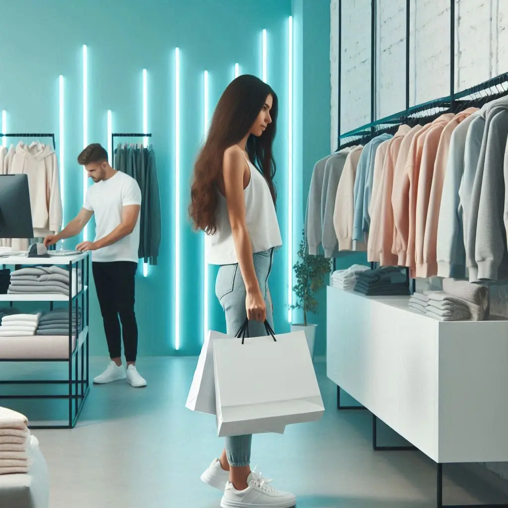 choosing workout clothes for woman